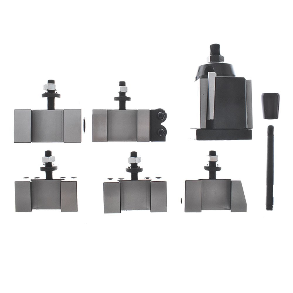 AXA Size 250-111 Wedge Type Quick Change Tool Post Set For Lathe 12"