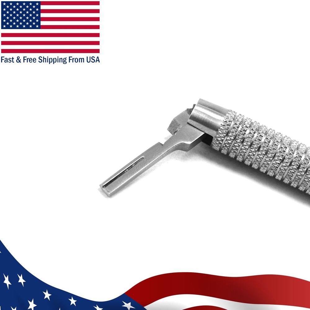Dental Scalpel BP Handle Moveable Surgical Adjusting Blade Dissection Tools CE