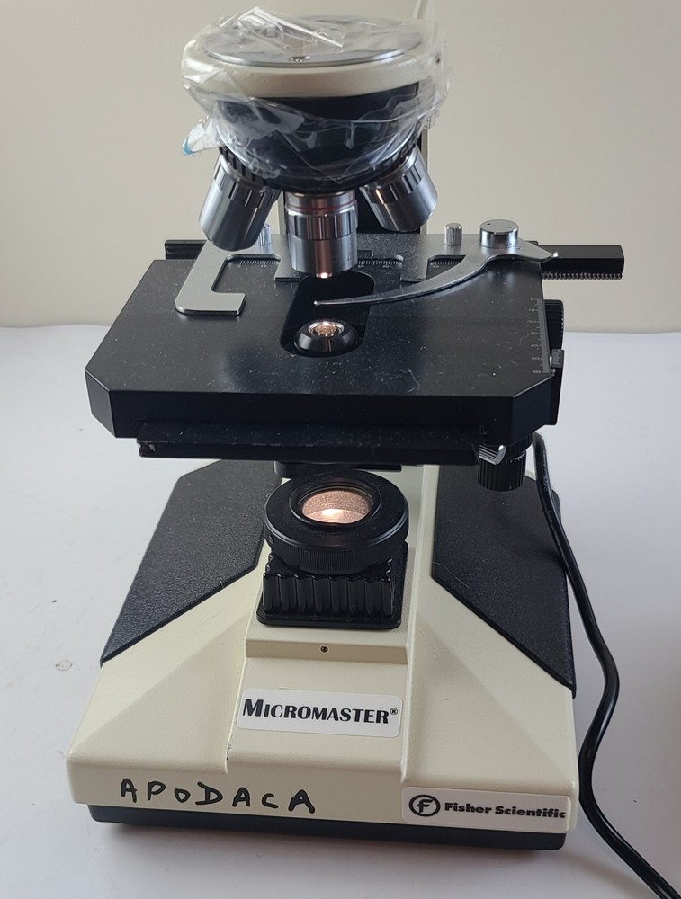 Fisher 12-561B Micromaster Microscope With Objectives
