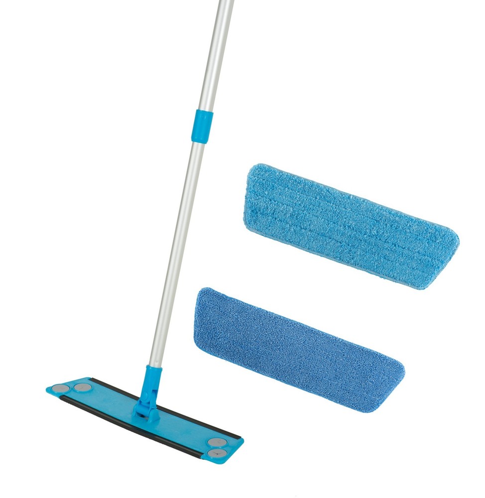 Simplee Cleen Microfiber Swivel House Mop Kit with Two (2) Microfiber Pads