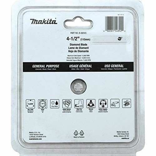 Makita B-69593 4-1/2" Diamond Blade, Segmented, General Purpose