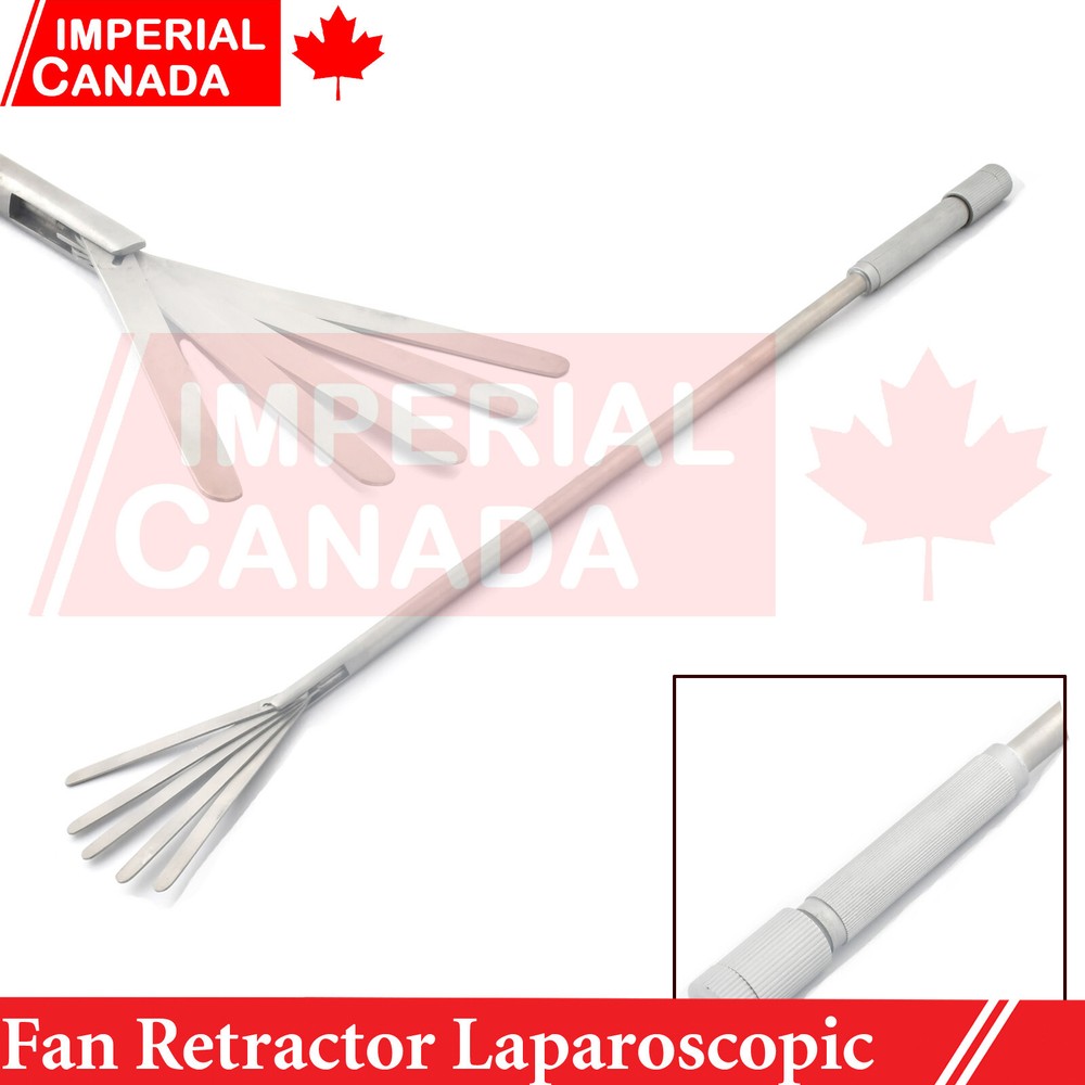 Laparoscopic instruments 5 Fan Fixed Retractor /Adjustable Retractor 10X350mm