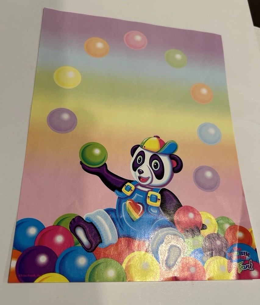 Vintage Lisa Frank  Stationery Sheet