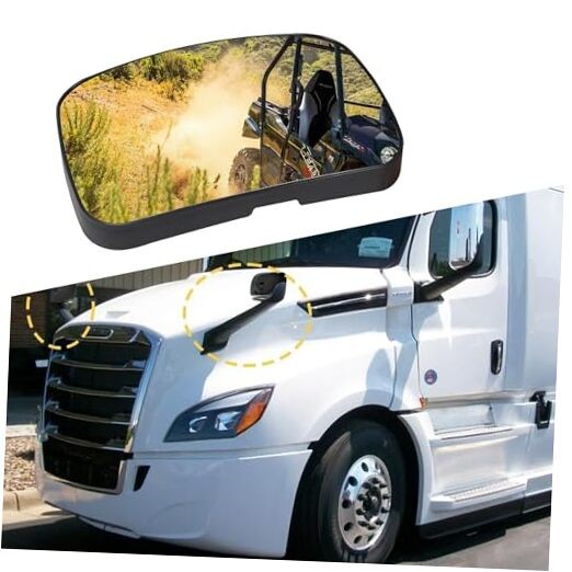 Hood Mirror Glass for 2018+ Right Side (2018+ Freightliner Cascadia)