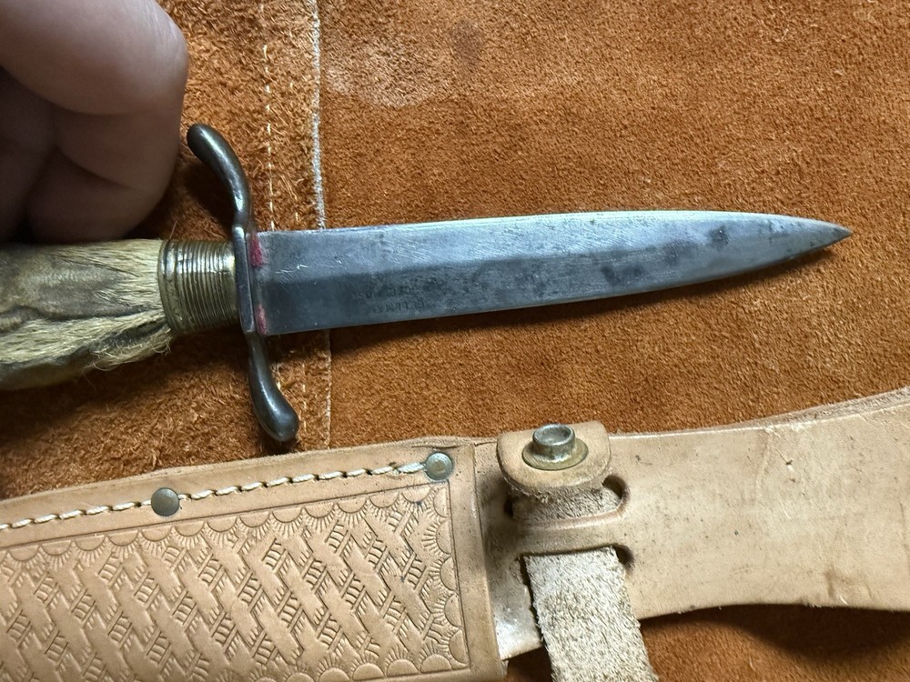Vintage German stag foot dagger ￼