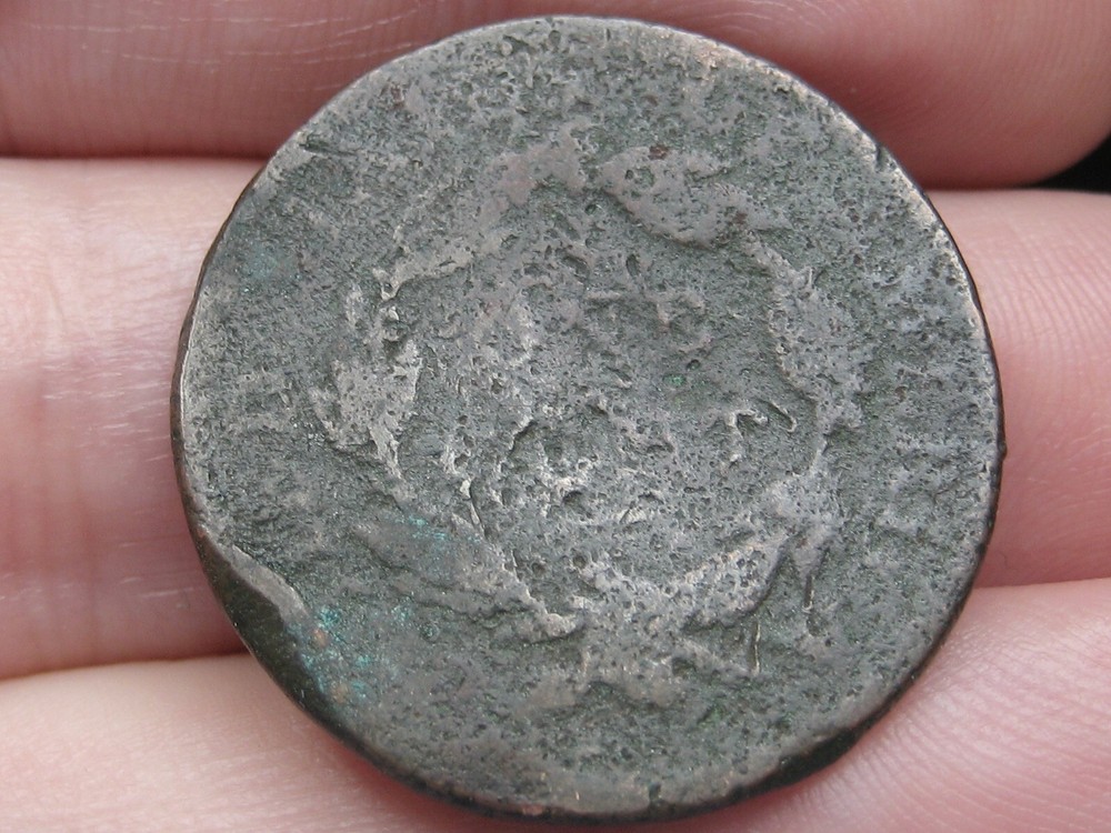 1818 Matron Head Large Cent Penny- About Good Details