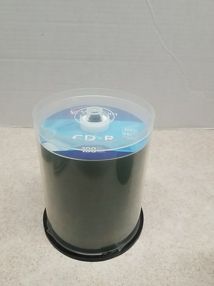 Verbatim 94554 52x CD-R 700MB Capacity Gray 100/Pack
