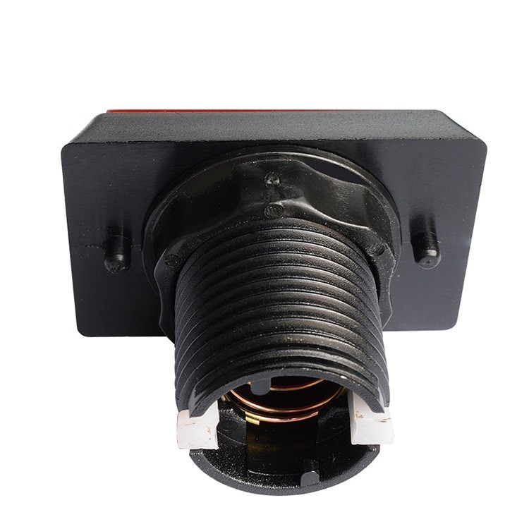 1Pc Yellow Arcade Square Rectangle Buttons LED Push Illumilated W/ Microswitch-