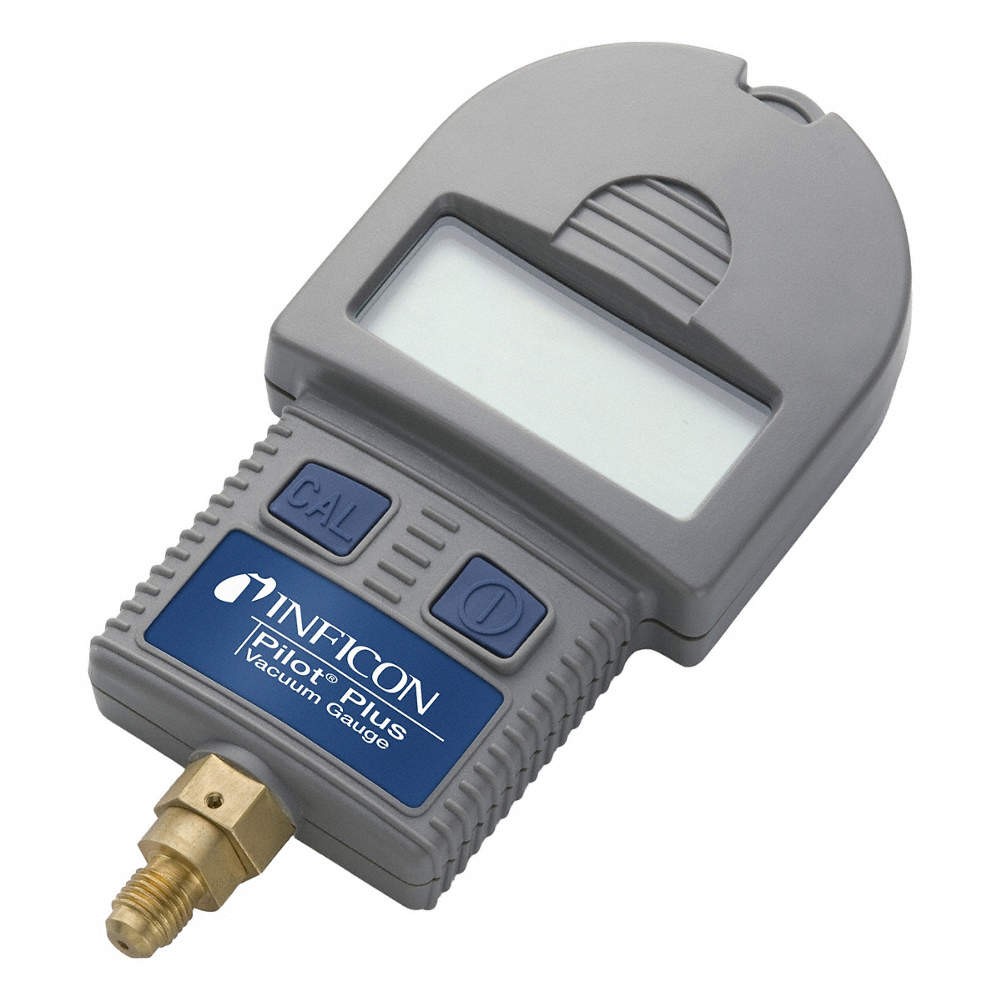 INFICON  Vacuum Gauge, LCD, Brass, Visual 12N632
