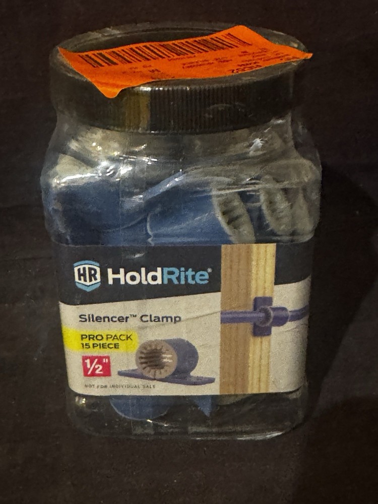 (15-Pk) HoldRite Silencer Clamp Plastic 1/2" 266J15