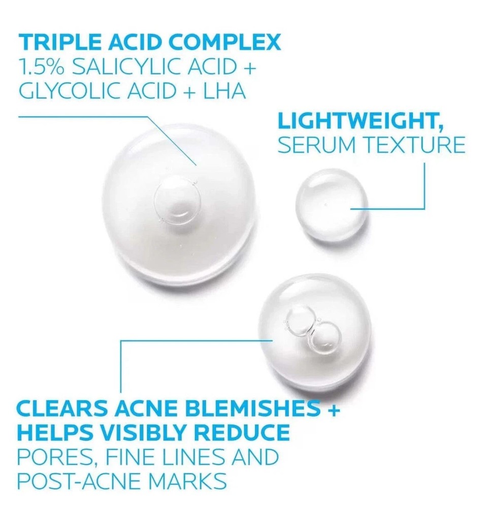 Authentic La Roche-Posay Effaclar Ultra Concentrated Serum - 30ml