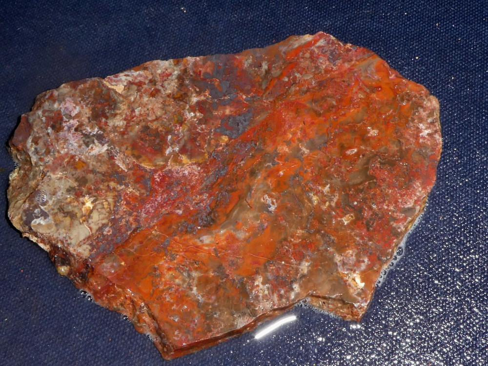 UNKNOWN  JASPER SLAB  5  "  x  3 3/8" - rough- cabbing - display