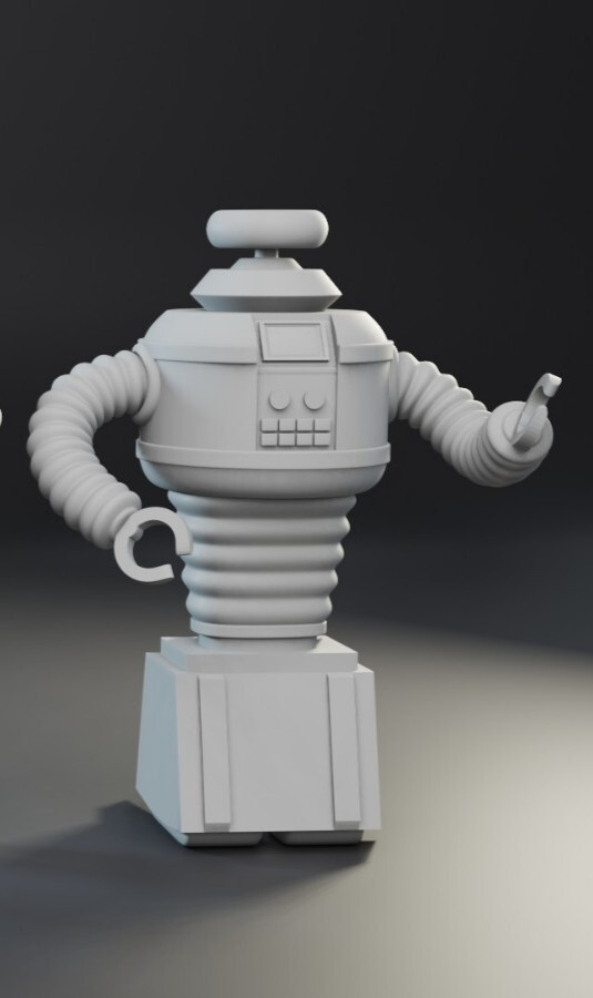 Lost In Space ANIMATED CARTOON ROBOT 3D Printed 12"