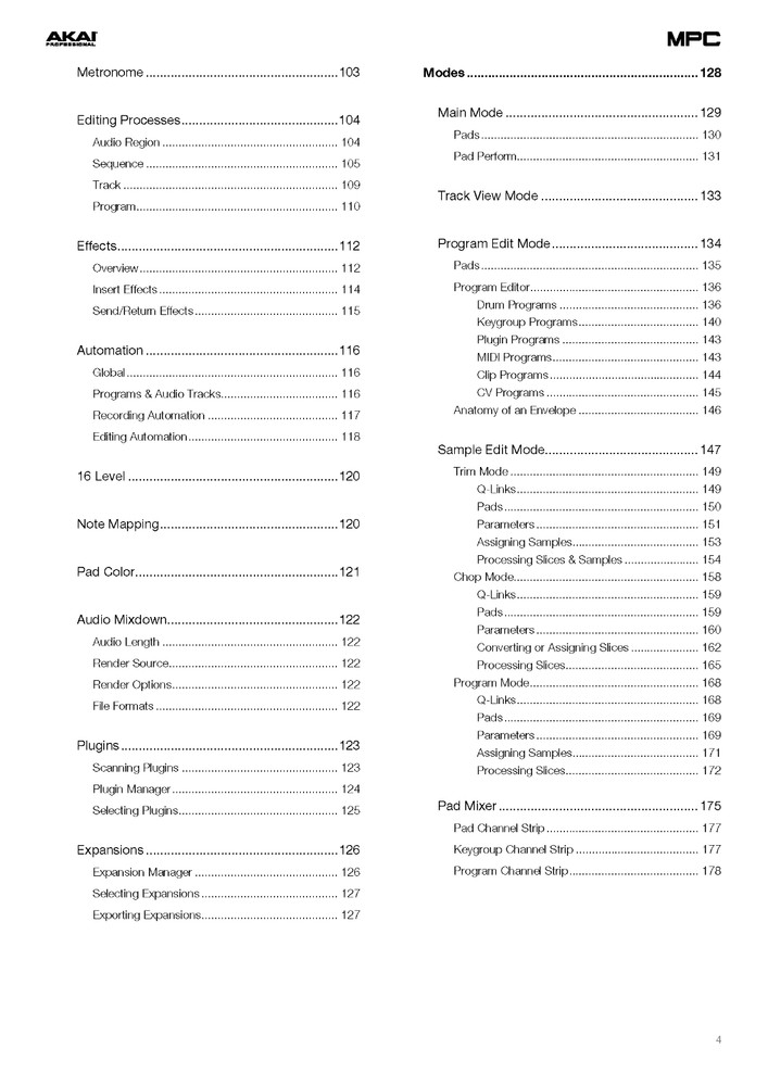 Akai Pro MPC Software Version 2.14 User Guide Manual: 347 Pages Color