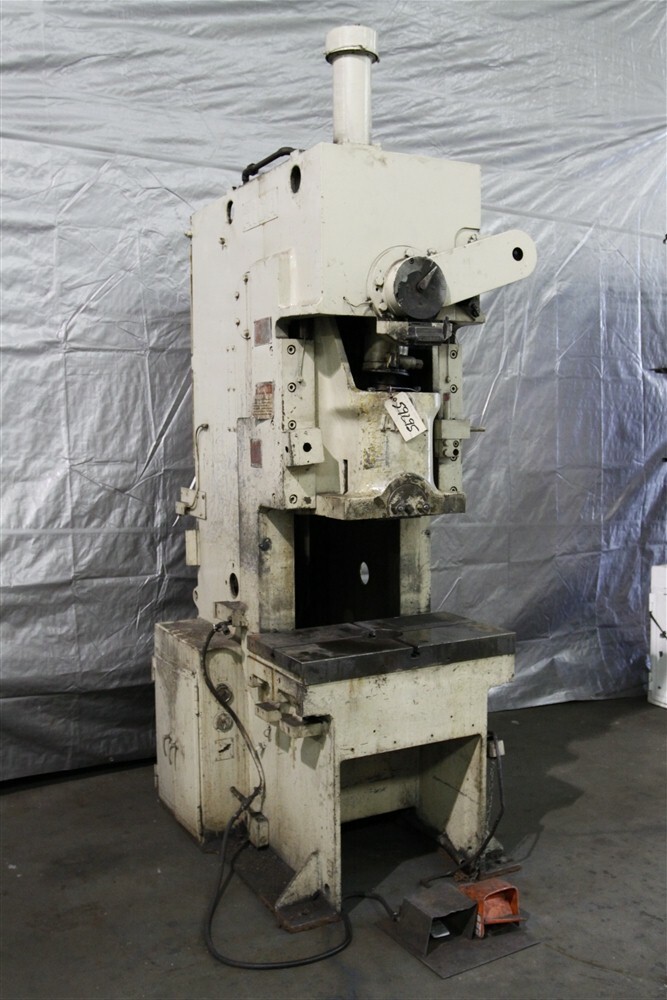 55 TON AIDA MODEL #PC-5(2) SINGLE CRANK GAP FRAME PRESS: YODER #59295