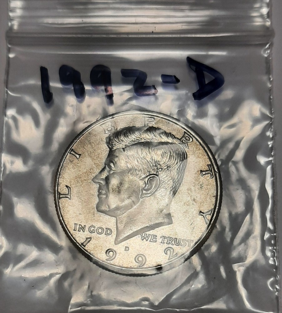 1992-D Kennedy Half Dollar, Circulated but NICE !