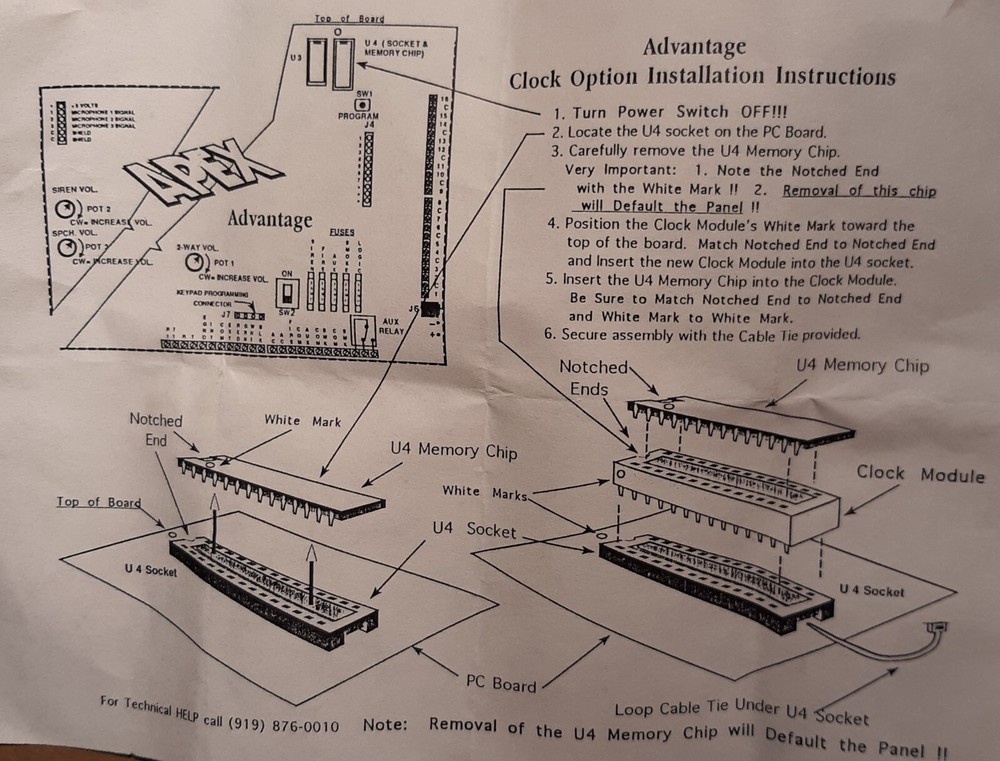 Apex Advantage Clock Opt (NOS/NEW)