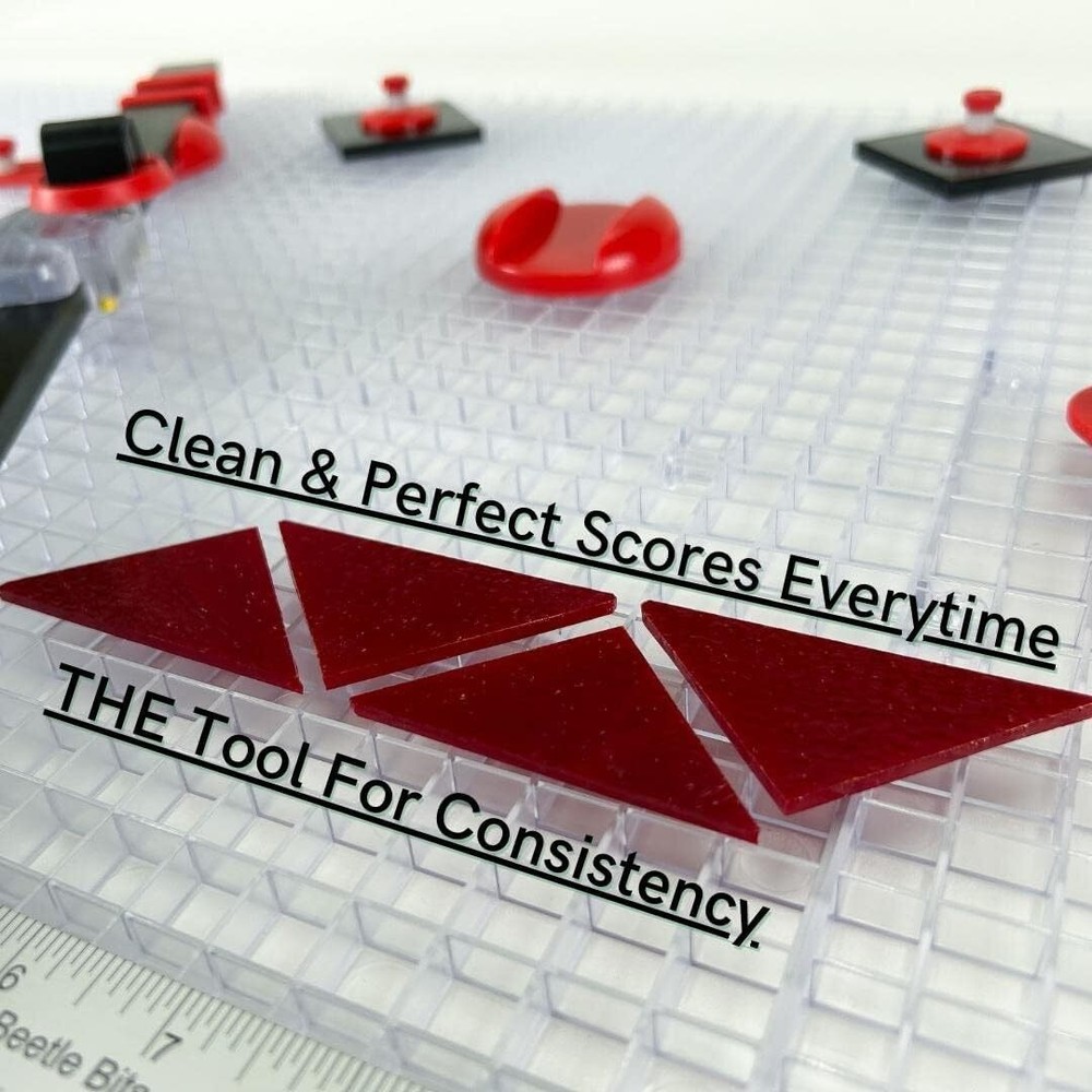 Everything Glass Cutting System Complete with 6-Pack Waffle Grids USA