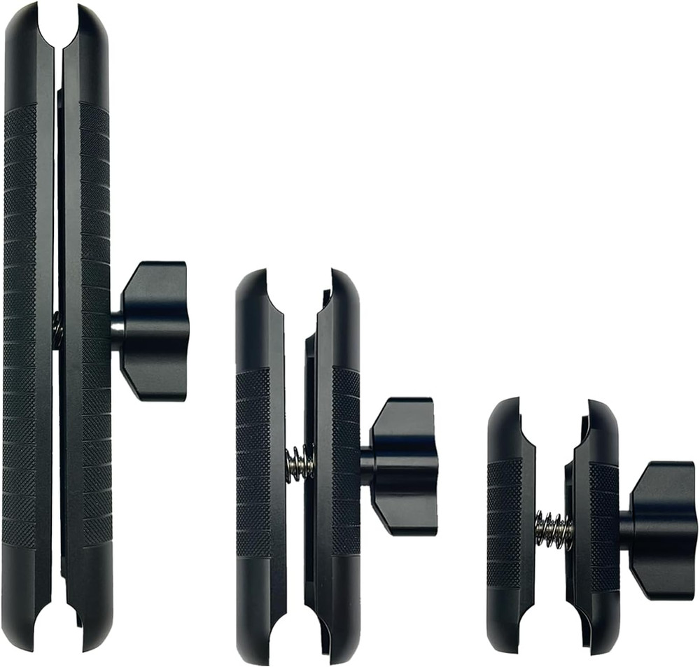 Double Socket Arm Compatible with RAM Mounts B Size 1" Ball Components for Bike/