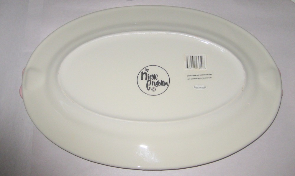 8 pcs Nicole Engblom ceramic serving dish Plates Cups Saucers (PLEASE READ)