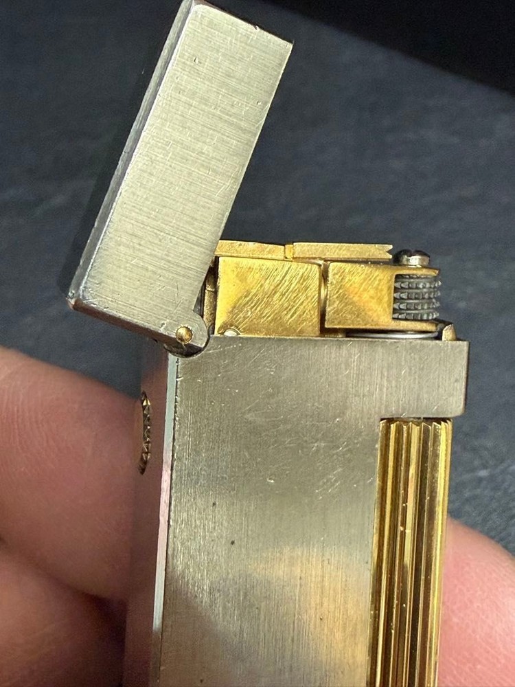 Overhauled Dunhill Rollagas lighter Silver Gold d mark without box