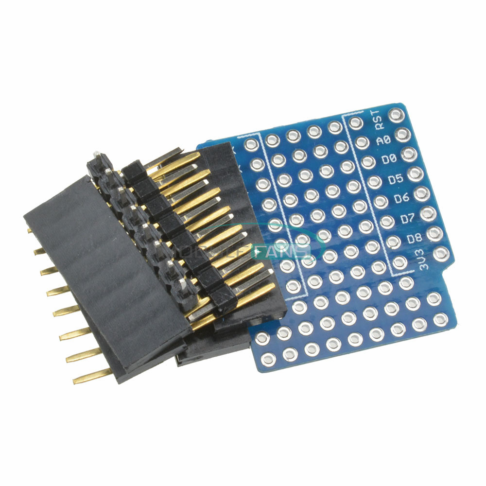 WeMos D1 Mini Double Sided Proto Shield perf Board For Arduino
