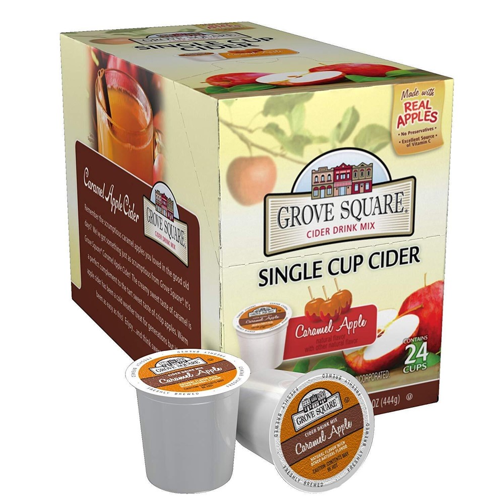 Grove Square Caramel Apple Cider Assorted FlavorNames , 24 Count