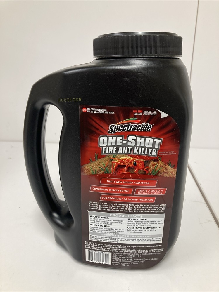 2 Pack Spectracide One-Shot Fire Ant Killer Granules Bait, Ready-Use 1.5 Lbs
