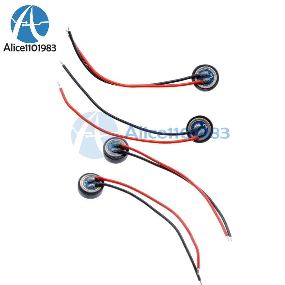 10PCS 4*1.5mm Electret Condenser Microphone MIC Capsule 2 Leads W