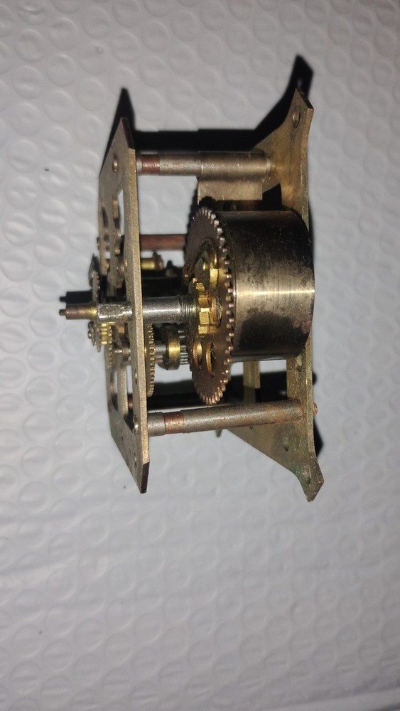 Not Marked Antique Clock Movement. Intraquit Amazing Clock Gears.