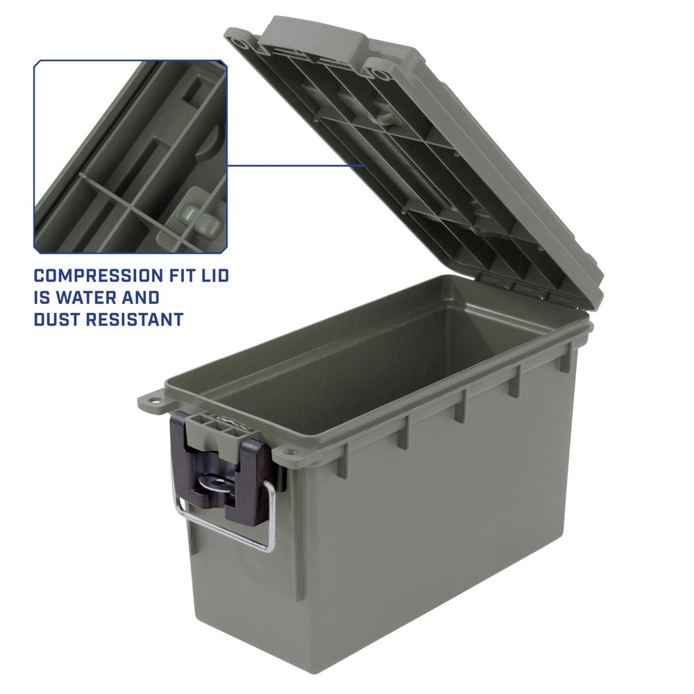 Sheffield 12626 Ammo Storage Box, Stackable .30 Cal Standard Single, Green