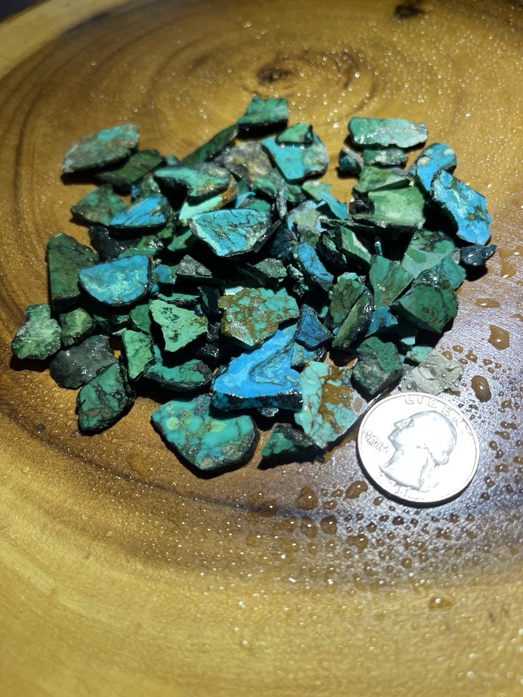 💚Mixed Mines Turquoise Rough 50grams Mostly Nice Kingman!!