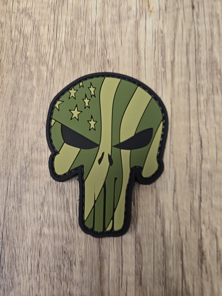 Tactical Morale Army Patch 3D PVC– Hook Back – Military Style- Skull