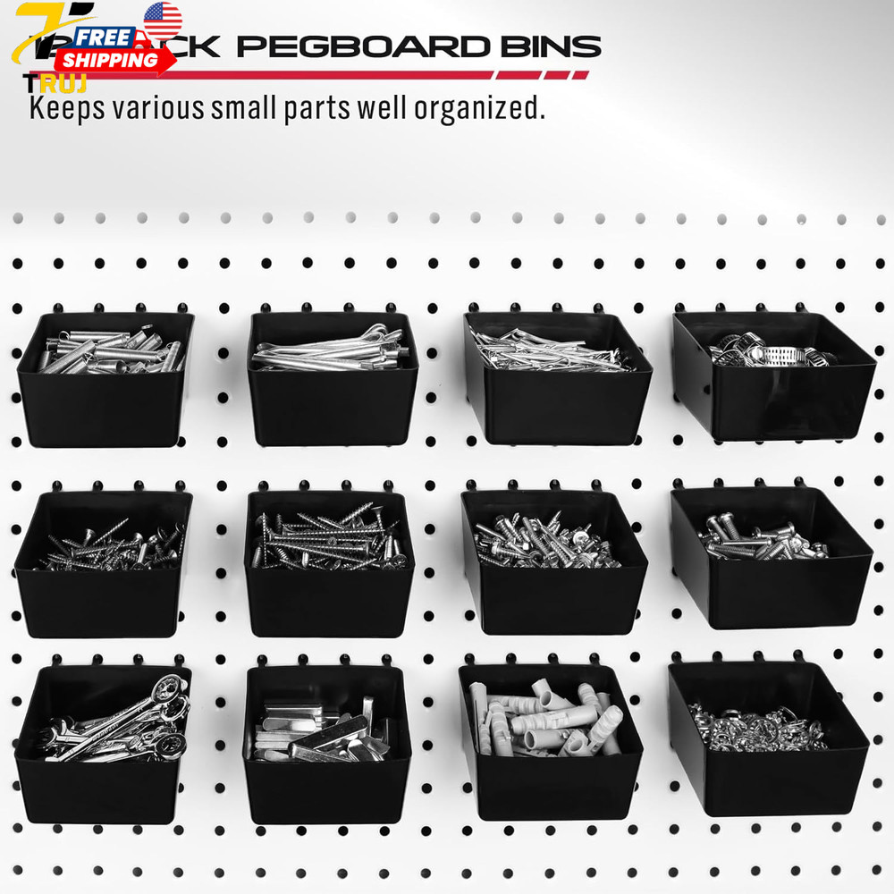 Pegboard Organizer Peg Board Hooks 300 Piece Hooks for Black Tool Organization