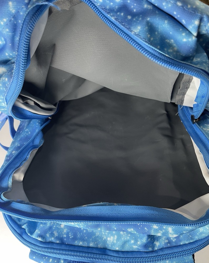 K-Cliffs Blue Stardust Backpack Multi Compartment Laptop Sleeve NWT