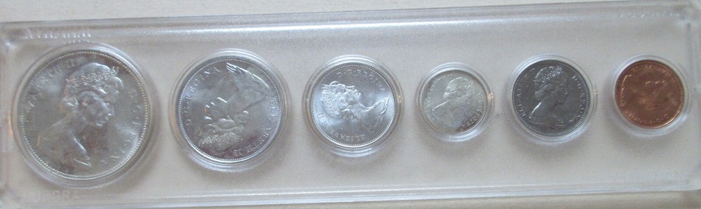 1966 Canada Silver PL YEAR Set. UNC COINS RJ
