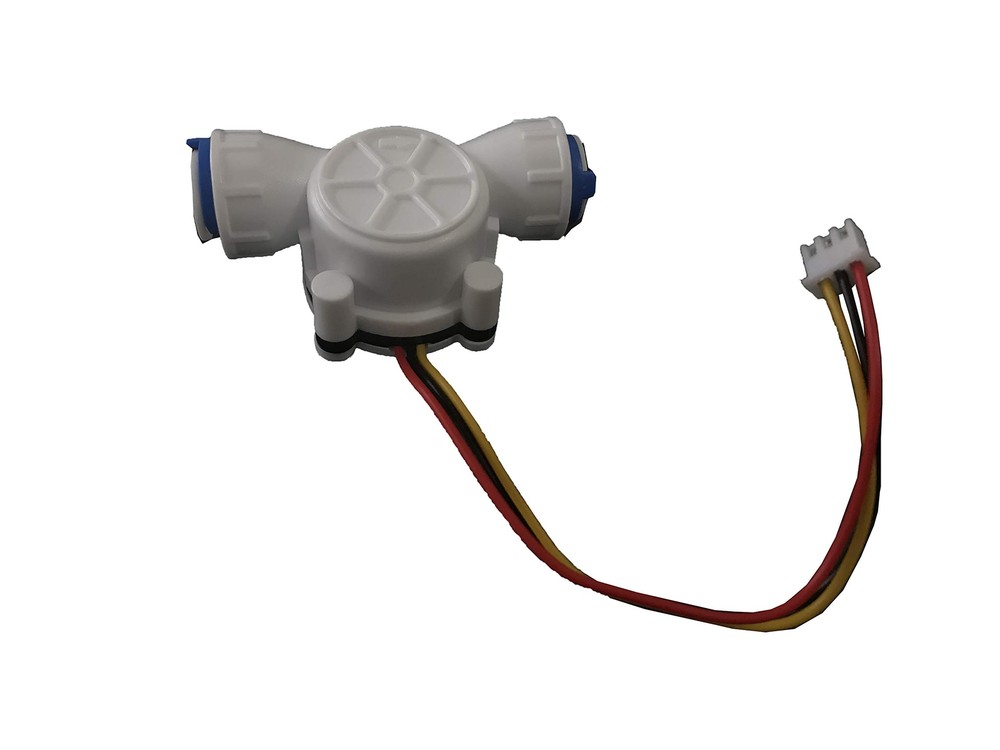 3/8" Quick Connect Water Flow Sensor Hall Effect Flowmeter 0.3-10L/min