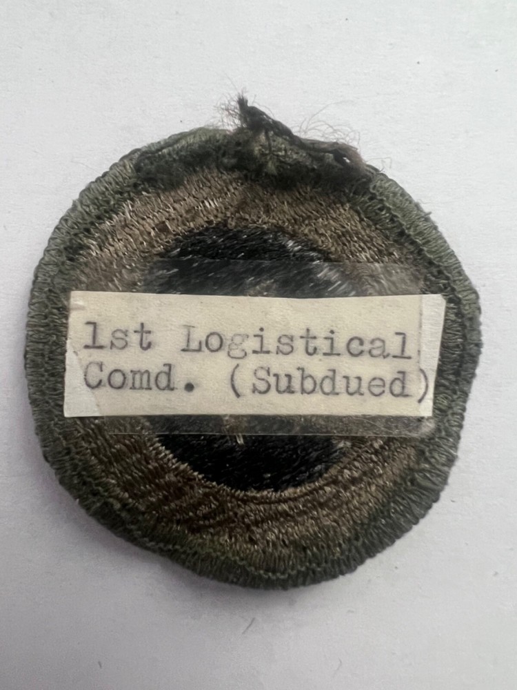 1st Logistical Command Subdued US Army Patch