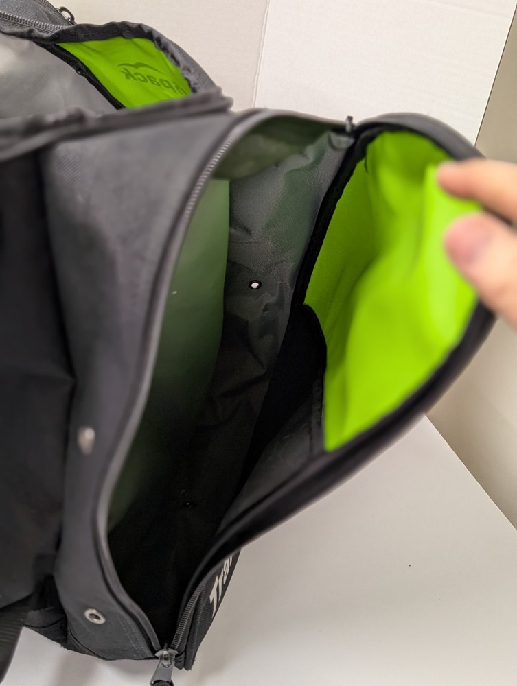 Transpack Ski Boot Bag Snowboard Backpack Black Lime Green Vented Divided