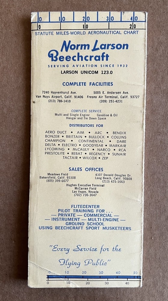 Norm Larson 1968 Beechcraft Aviation Brochure