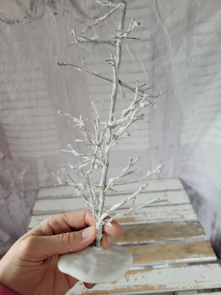 Lemax White Bare tree village Xmas Forest decor 11 in