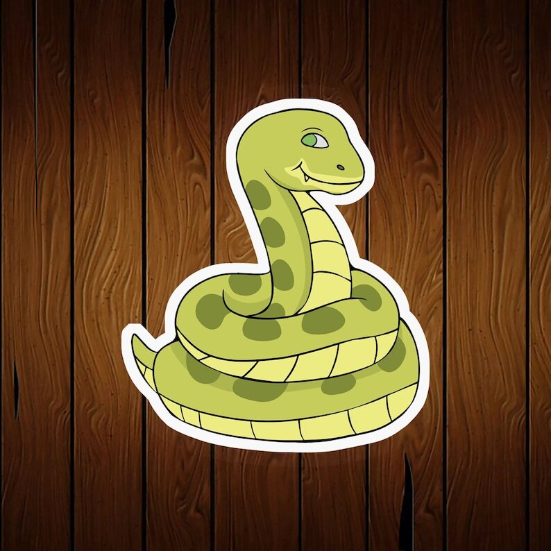 Snake Cookie Cutter - 3D Printed Food Safe PLA Plastic