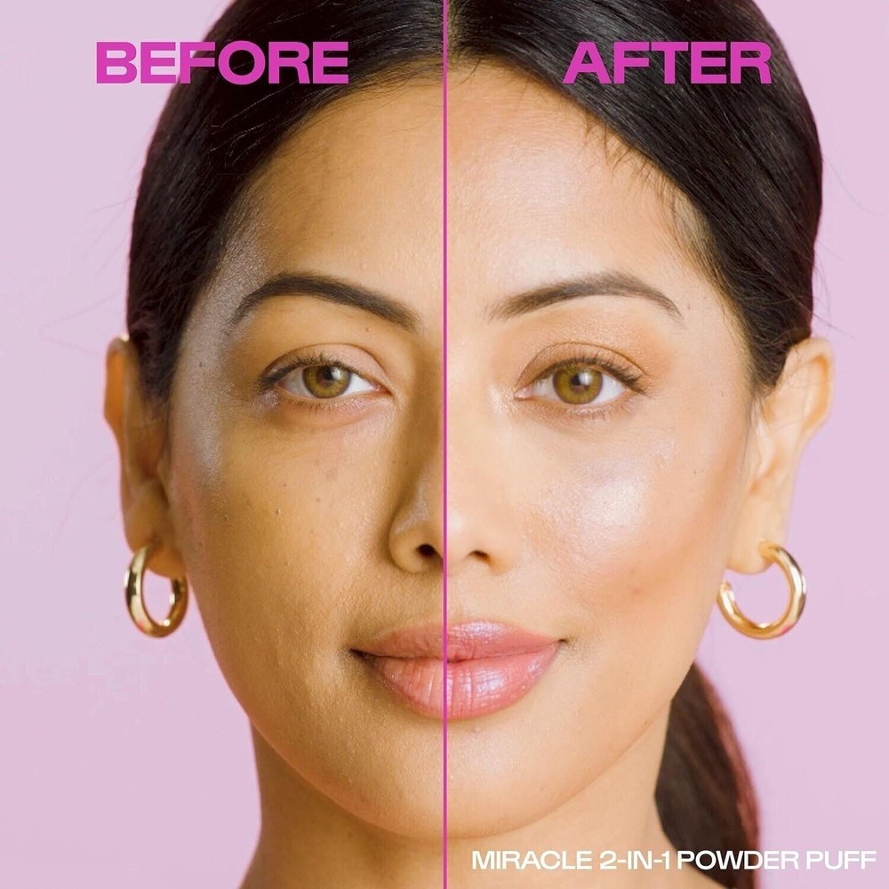 Real Techniques Miracle 2-In-1 Powder Puff, Dual-Sided, Full-Size Makeup...