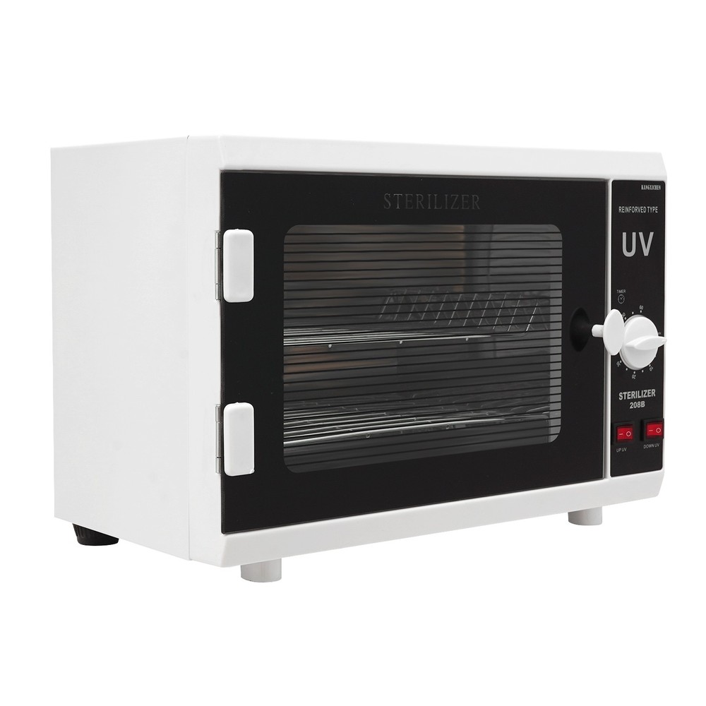 Dual UV Sterilizer Cabinet with Timer - Large Capacity & Safety Features