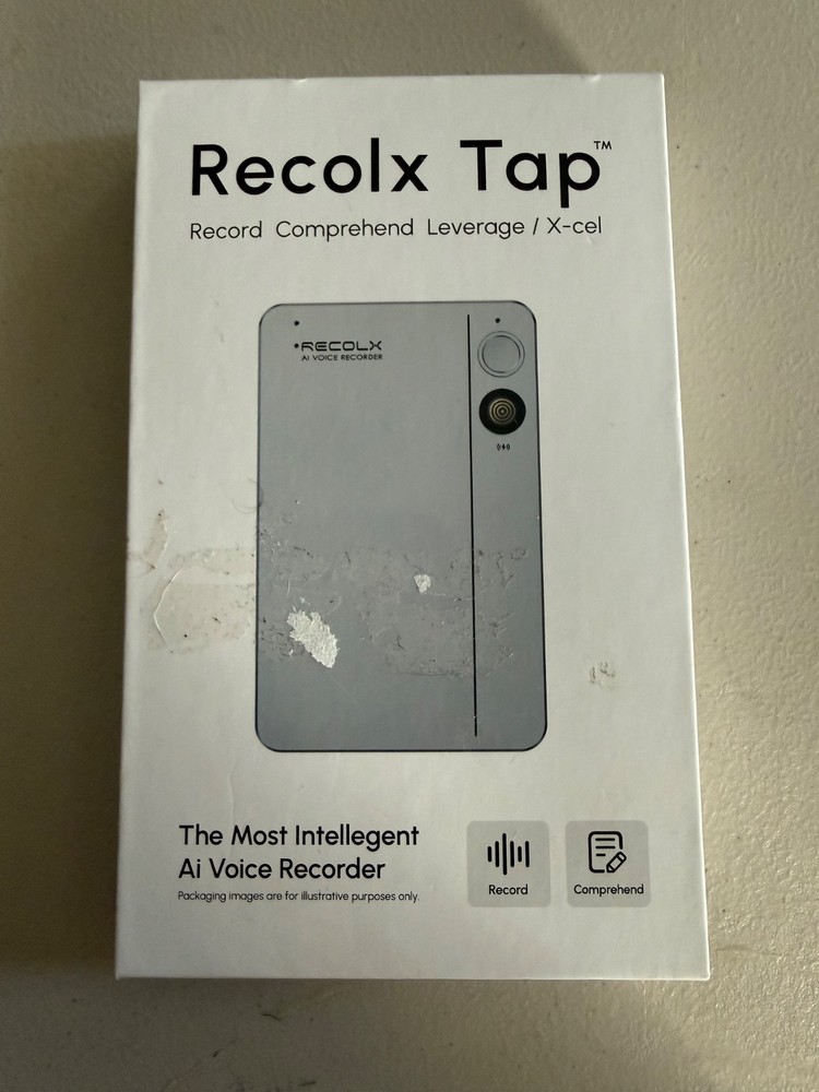 Recolx Tap Record Comprehend Leverage / X-cel / Ai Voice Recorder/Used-Unbound
