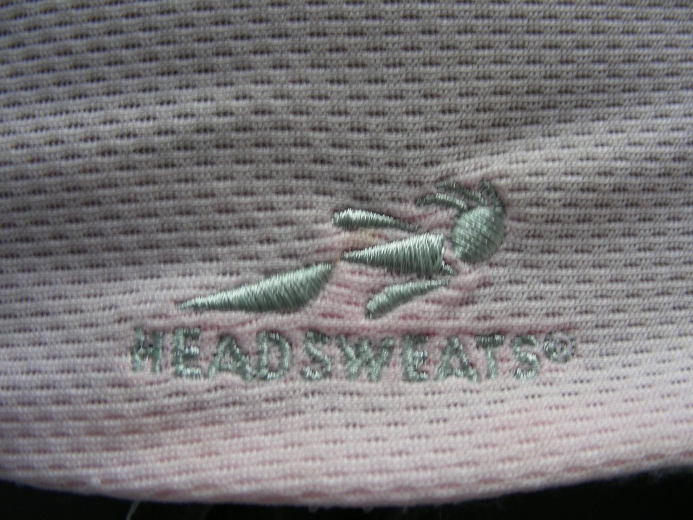 HEADSWEATS - One Size Pink Coolmax Polyester 5 Panel Running Cap Hat!