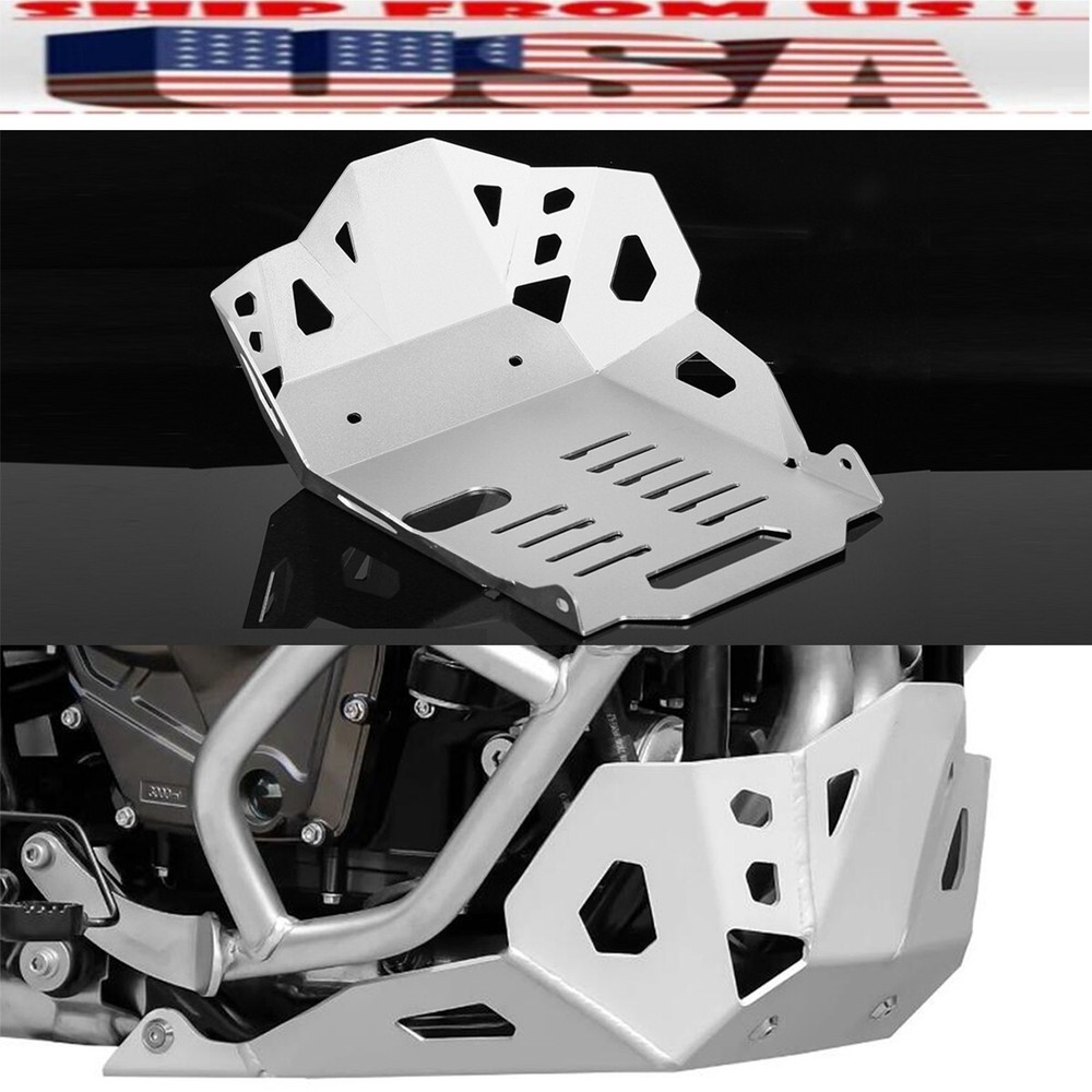US SILVER Front Skid Plate Engine Bash Cover Guard For SUZUKI V-STROM 800DE