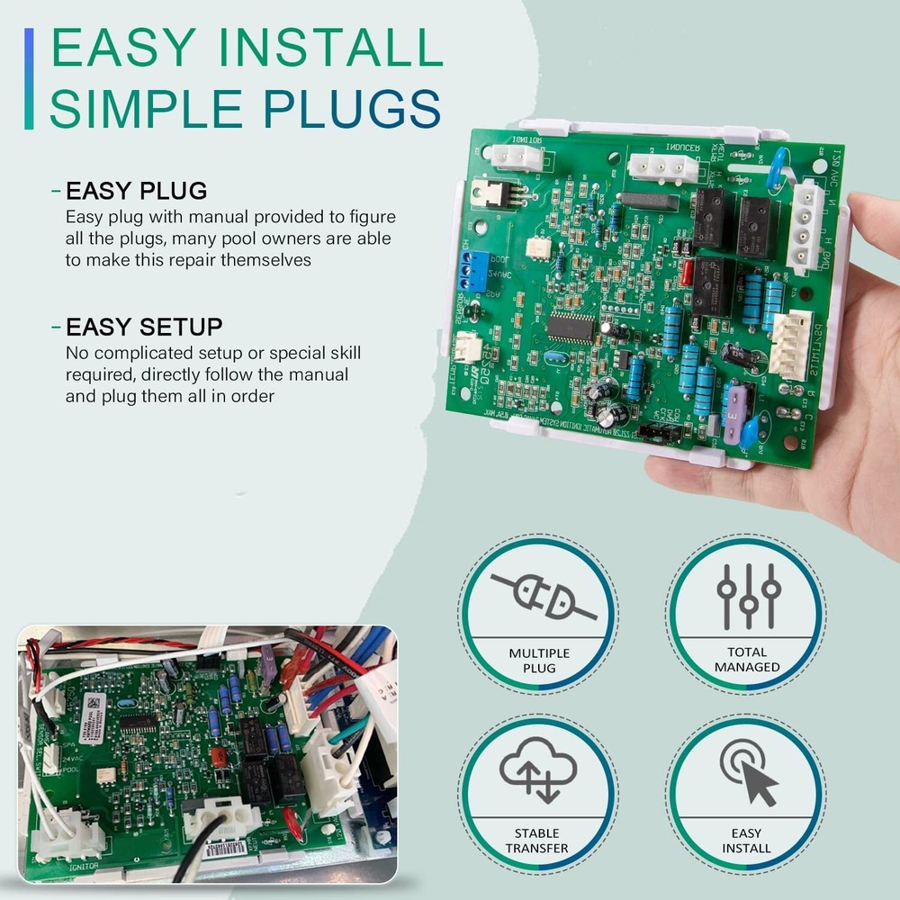 For FDXLICB1930 Hayward Heater Integrated Control Board Replacement Kit