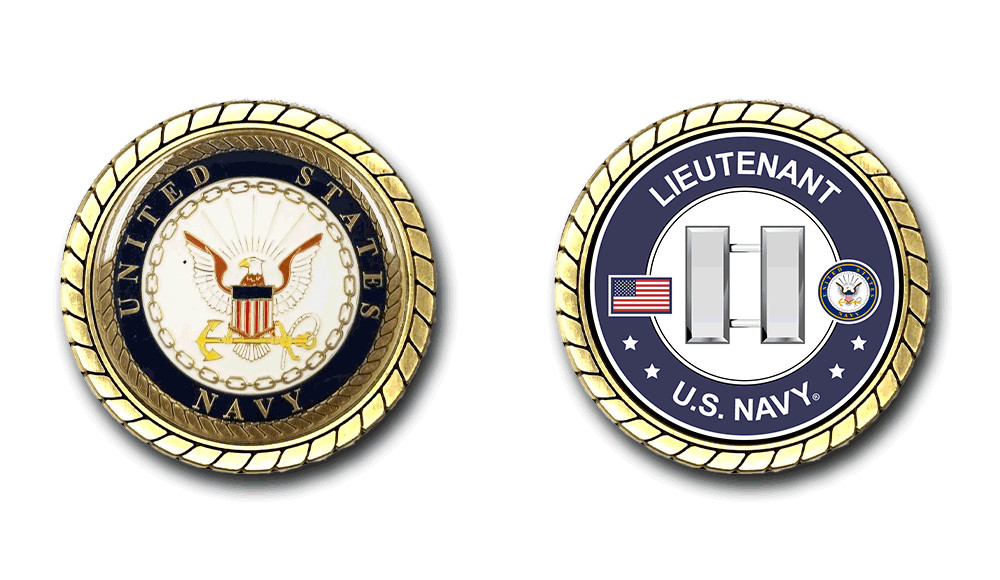 US Navy Lieutenant Challenge Coin Officially Licensed