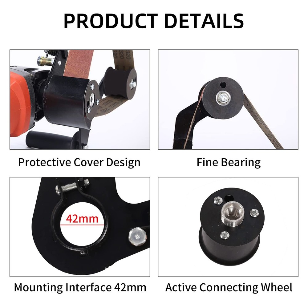 Belt Sander Attachment Grinder YSJWAER - Adapter Angle Grinder Sanding Attach...